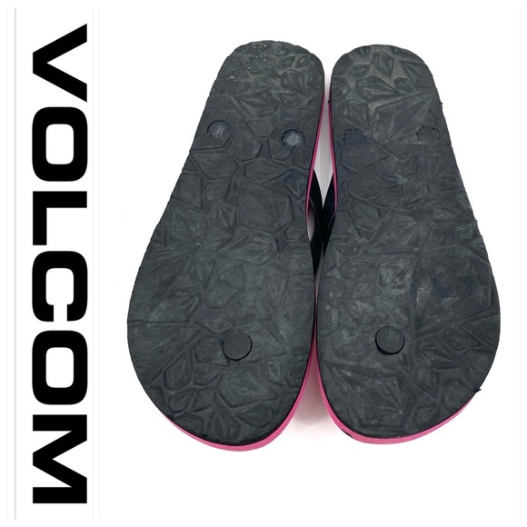 💕SALE💕 Volcom Punk Black Flip Flops - Picture 3 of 6